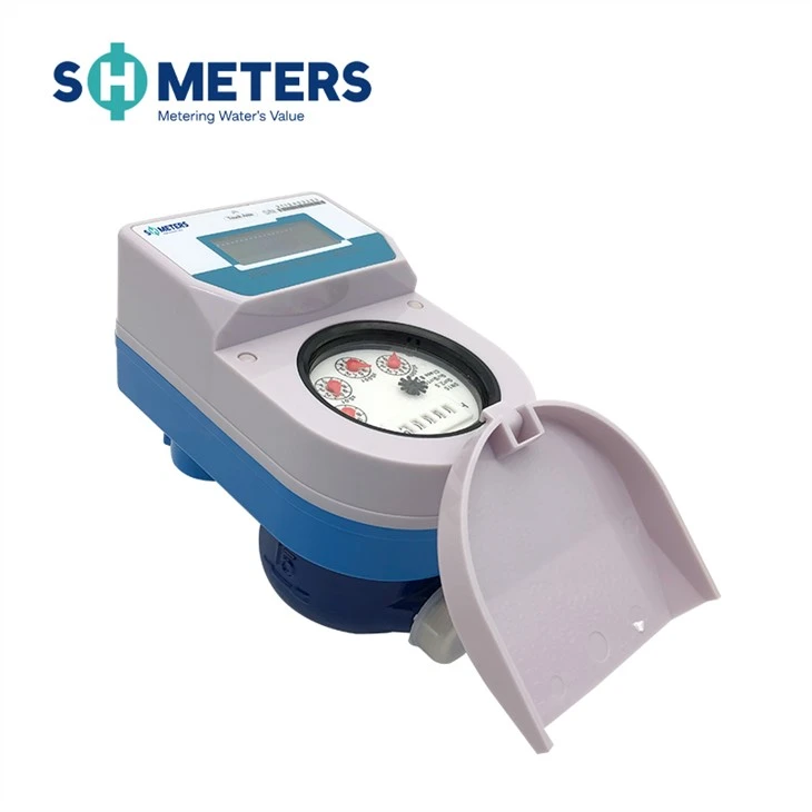 Brass Water Meter Body Dry Dial, Ball Valve IC Card Smart Digital 20 mm Prepaid Water Meters Card Reader