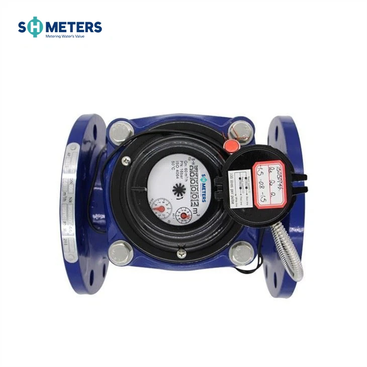Cast Iron Irrigation Woltman Type Water Meters Pulse Sensor