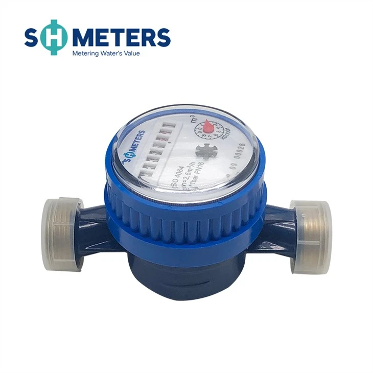 Class B 15mm-20mm Mechanical Brass Single Jet Water Meter