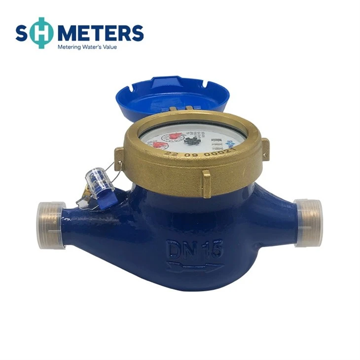 DN15-DN50 Brass Multi Jet Water Meter For Municipal