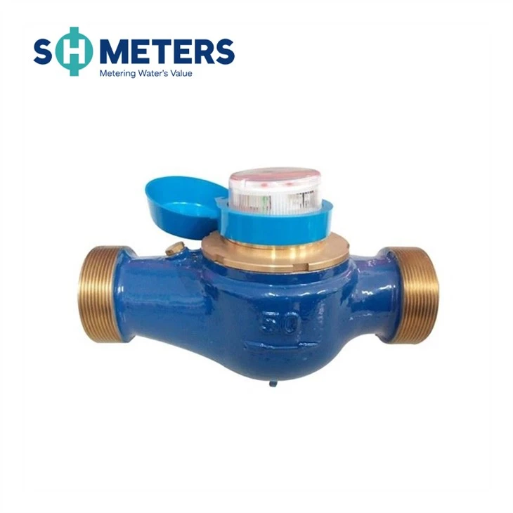 DN50 Large Caliber Brass Body Class B Dry Dial Multi Jet Water Meter