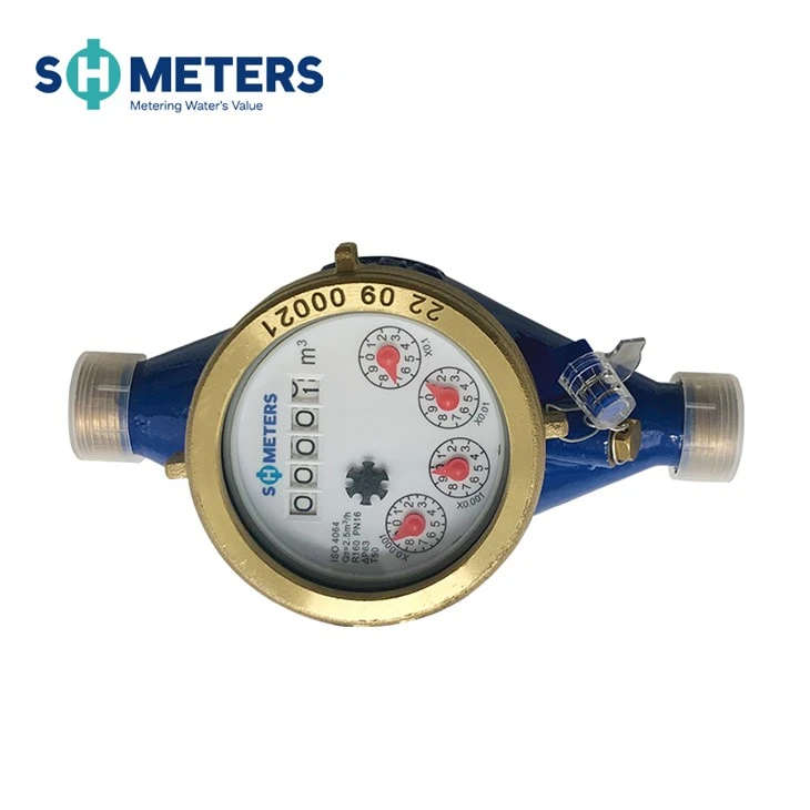 R200 Class C Multi-jet Vane Wheel Water Meter Brass Body