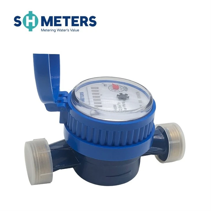 Single Jet Water Meter Brass Body For Residential
