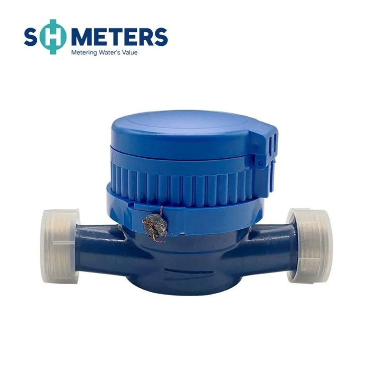 Single Jet Water Meter Brass Body For Residential